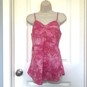 NWT Billabong Womens Beaded Spaghetti Strap Side Zip Cotton Tank Cami Size L